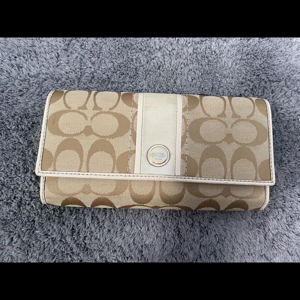 Coach Wallet with cheque book holder
